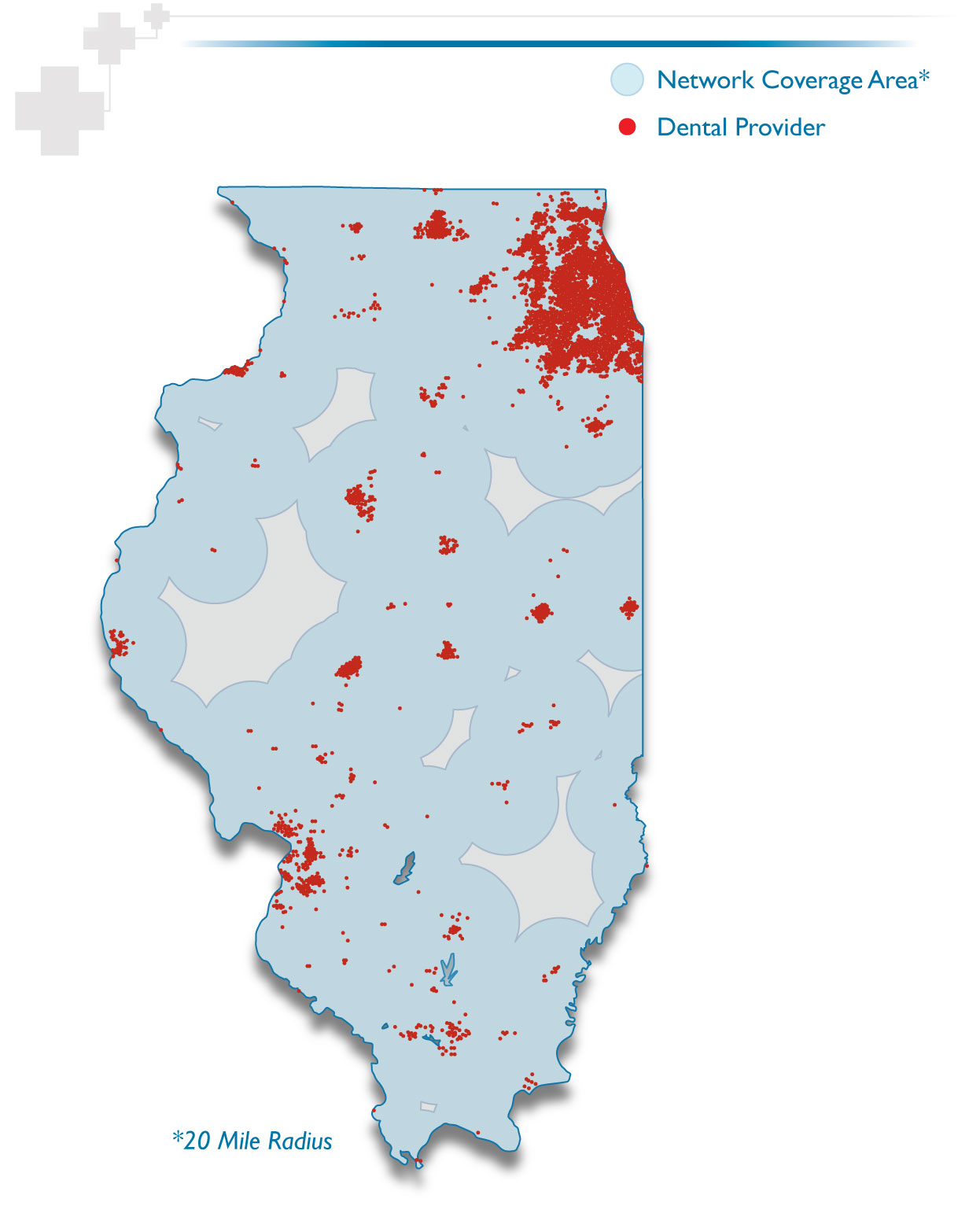 Illinois Long Term Care Contracted Provider Map